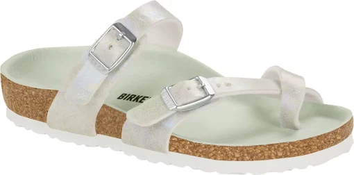 Birkenstock Children's Mayari Vegan -Footwear Hub Shop birkenstock childrens mayari vegan iridescent matcha microfiber 1024713 37427.1686243946