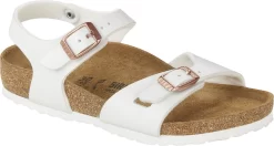 Birkenstock Children's Rio -Footwear Hub Shop birkenstock childrens rio white birko flor 1024374 30247.1686255741