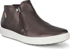 ECCO Women's Soft 7 Low Bootie -Footwear Hub Shop ecco womens soft 7 low bootie shale metallic 43024352196 48329.1701992142