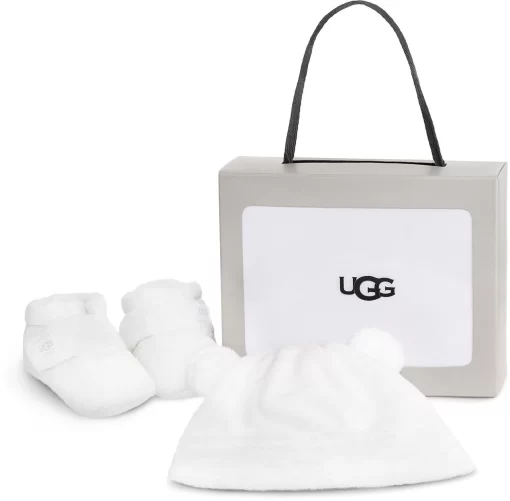 UGG Infants Bixbee And Beanie -Footwear Hub Shop ugg childrens infants bixbee and beanie blanc de blanc 1120951i bdb 84433.1630354797